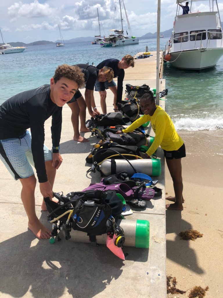 Record Certifications Summer of 2018 Sail Caribbean Divers